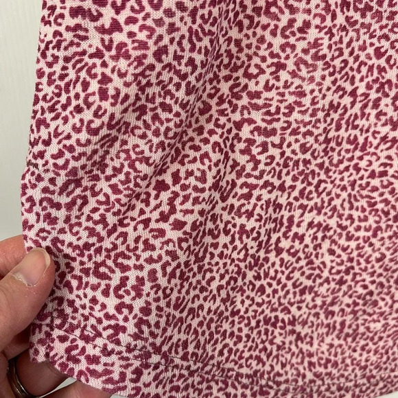 Athleta micro cheetah bashful rose breezy tank sz med - Picture 11 of 11